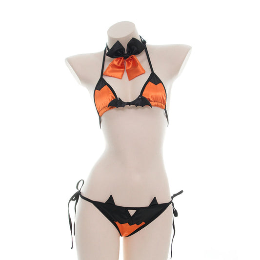 Lolita little devil bat bikini LS0676