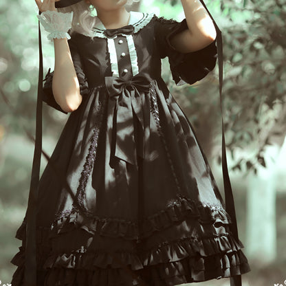 Lolita Dark Gothic OP Dress LS0875