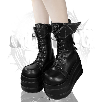 Lolita Devil Punk Y2K Boots LS0847