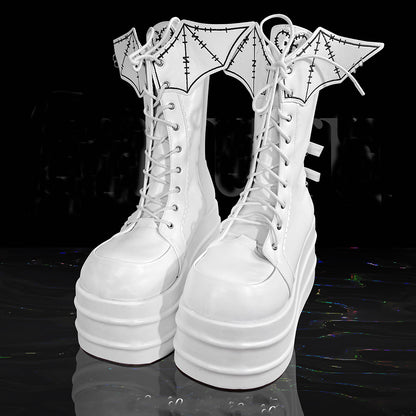 Lolita Devil Punk Y2K Boots LS0847