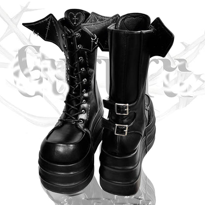 Lolita Devil Punk Y2K Boots LS0847