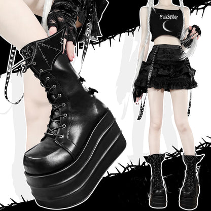 Lolita Devil Punk Y2K Boots LS0847