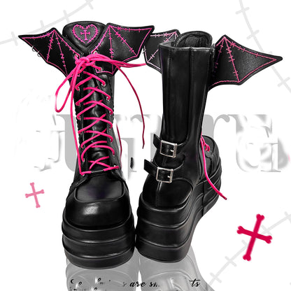 Lolita Devil Punk Y2K Boots LS0847