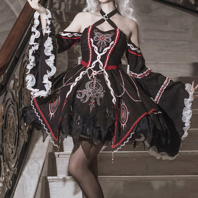 Lolita Gothic Dark JSK Dress LS0904