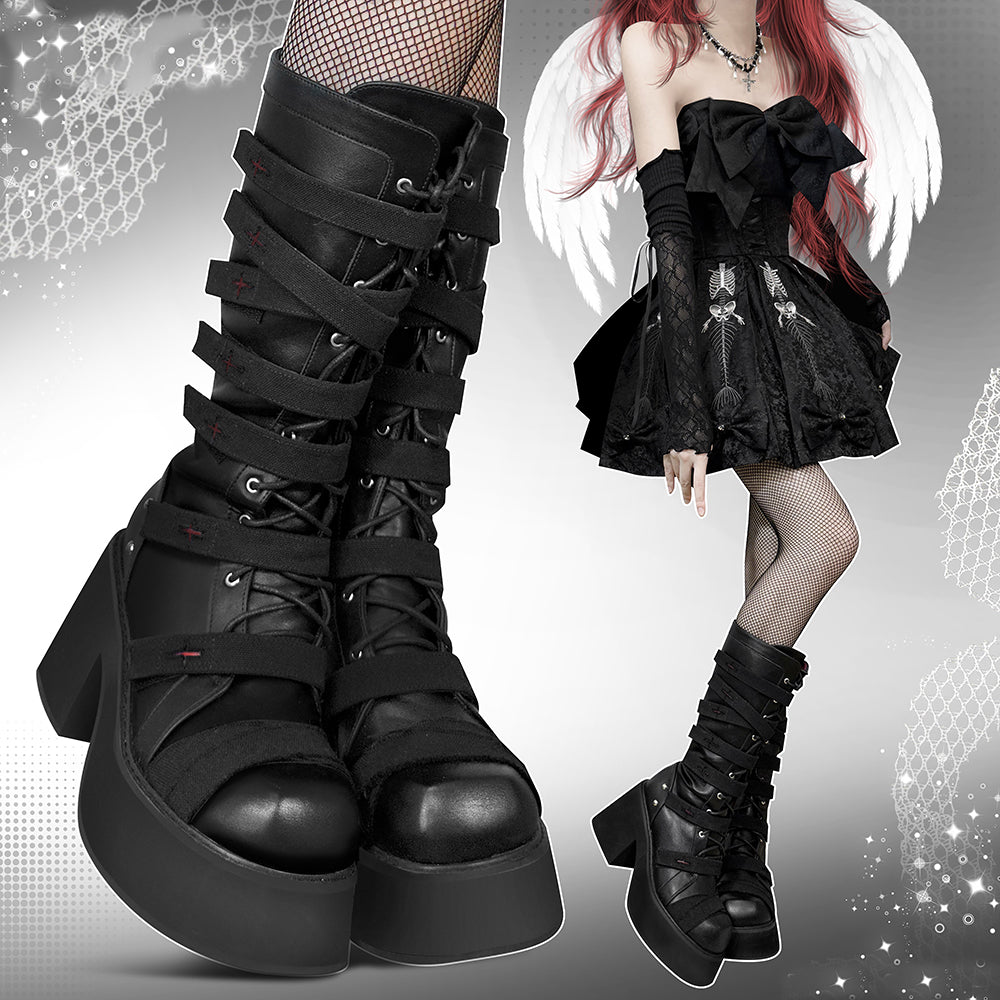 Lace up orders goth boots