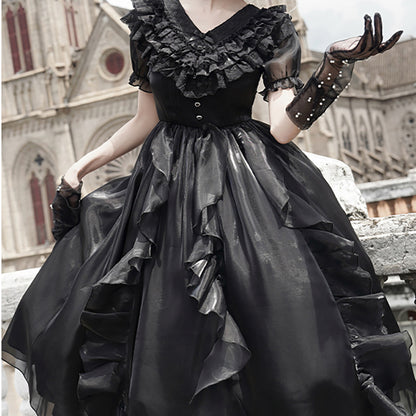 Lolita Gothic Punk Bow Dress LS0894