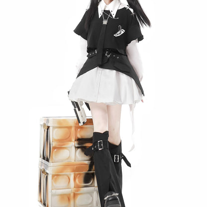 Lolita Halloween Gothic COS dress LS0887