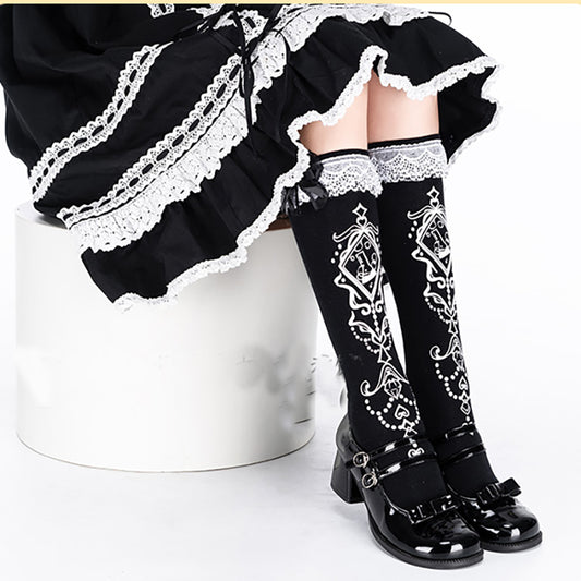 Lolita punk lace socks LS0801