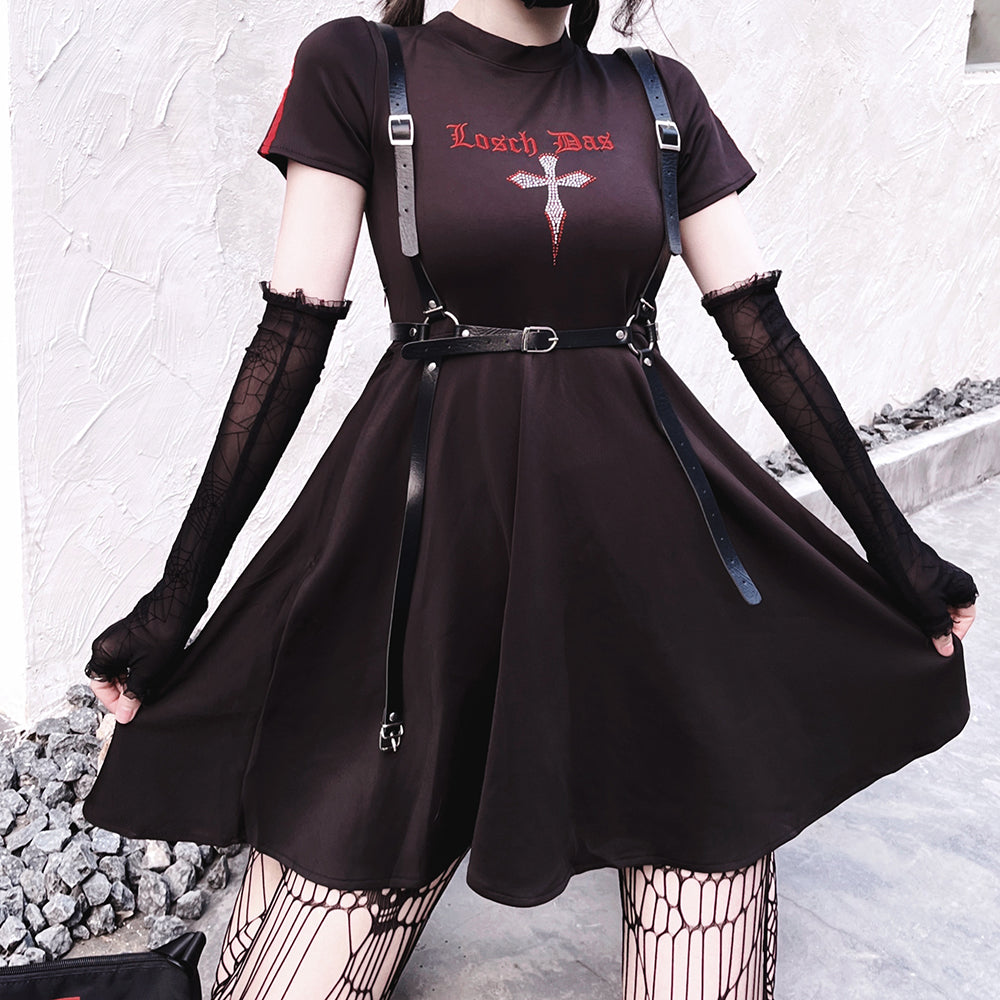 Lolita Punk Dark Cross Dress LS0855