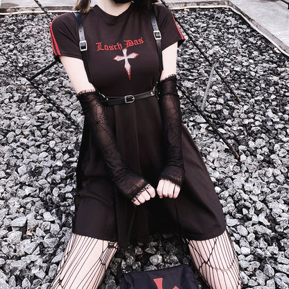 Lolita Punk Dark Cross Dress LS0855