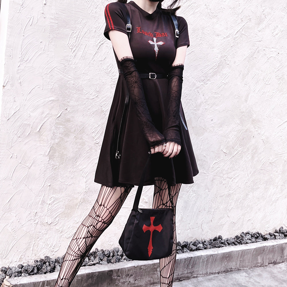 Lolita Punk Dark Cross Dress LS0855