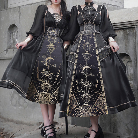 Lolita Dark Punk Gothic JSK Dress LS0842