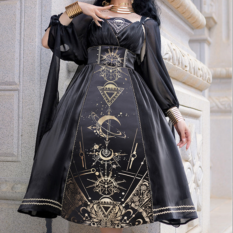 Lolita Dark Punk Gothic JSK Dress LS0842