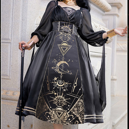 Lolita Dark Punk Gothic JSK Dress LS0842