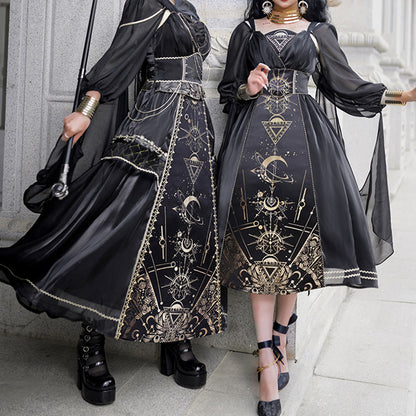 Lolita Dark Punk Gothic JSK Dress LS0842