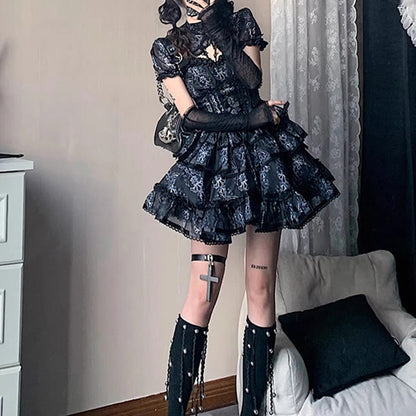 Lolita Punk Gothic Ballet JSK Dress LS0882