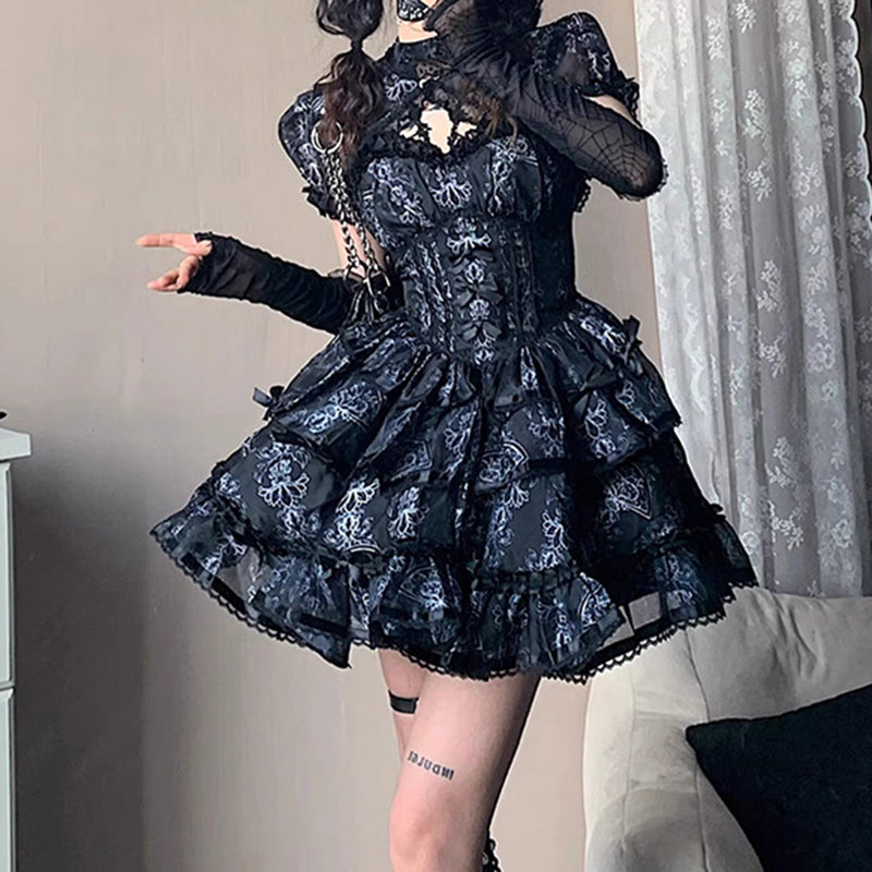 Lolita Punk Gothic Ballet JSK Dress LS0882