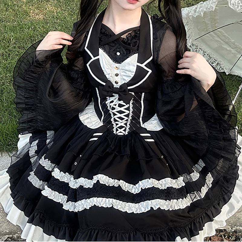 Lolita Punk Gothic JSK Dress LS0861