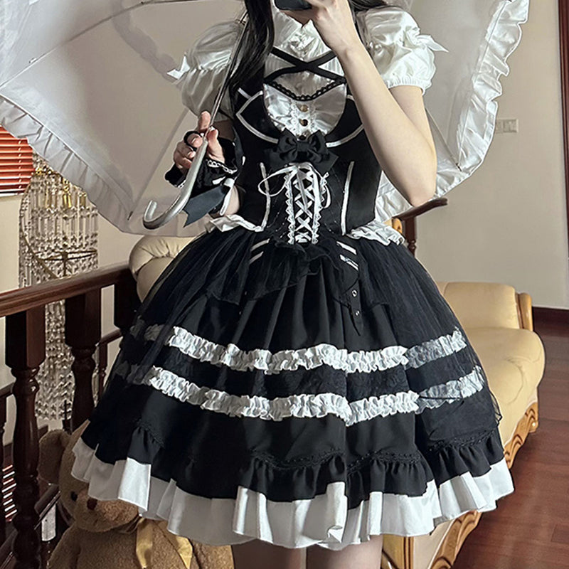 Lolita Punk Gothic JSK Dress LS0861