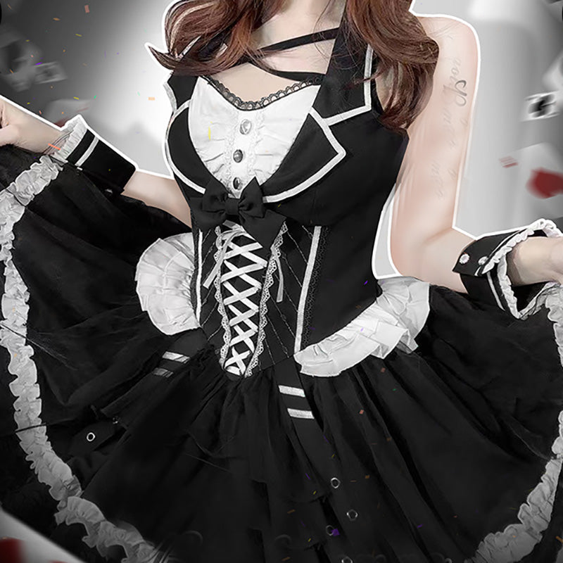 Lolita Punk Gothic JSK Dress LS0861