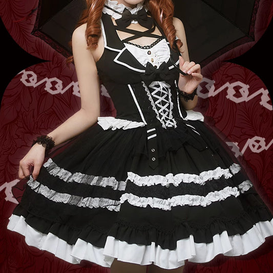 Lolita Punk Gothic JSK Dress LS0861