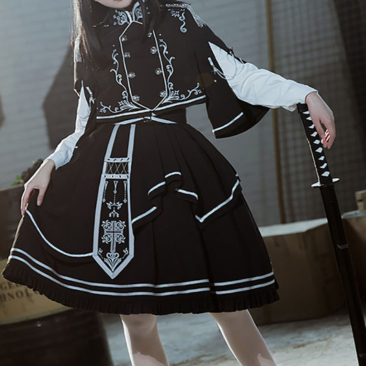 Lolita Dark Gothic Punk Suit LS0844