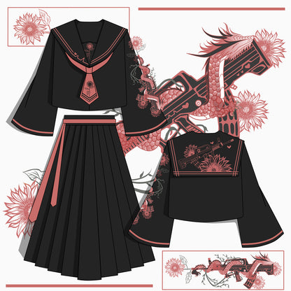 Lolita punk sailor JK uniform LS0805