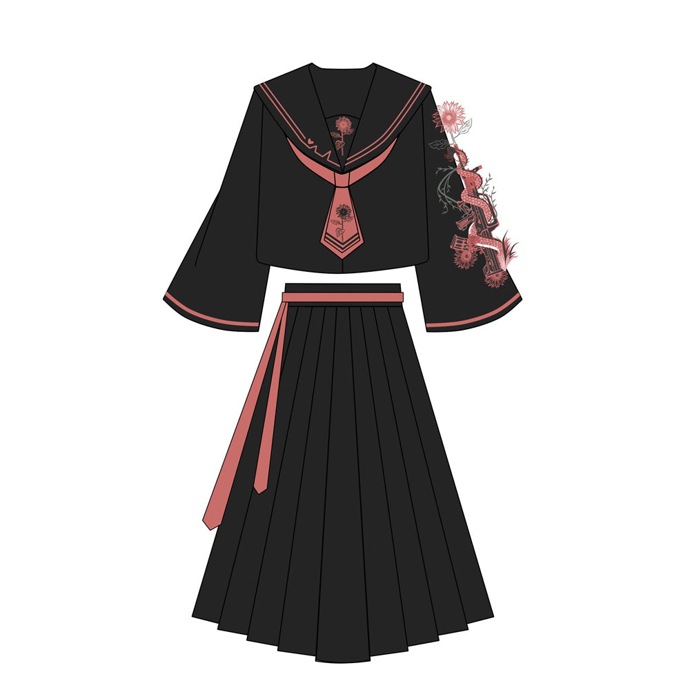 Lolita punk sailor JK uniform LS0805