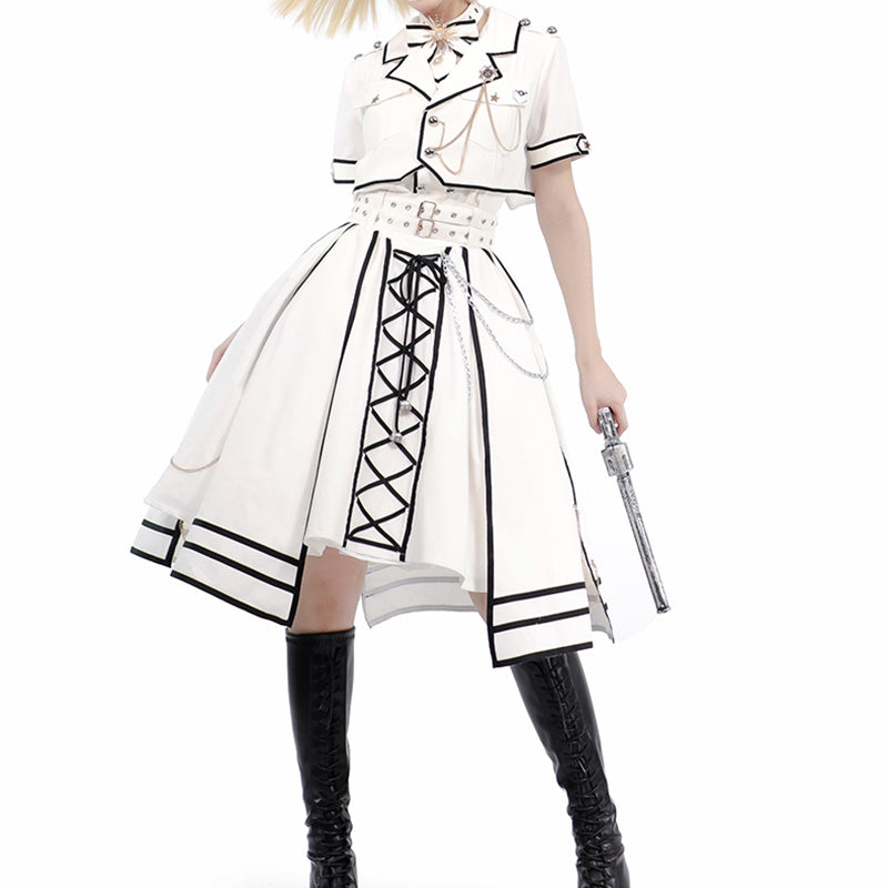 Lolita Punk Rock Knight Style Skirt Suit LS0863