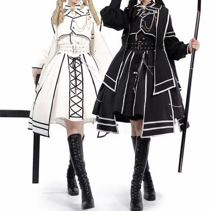 Lolita Punk Rock Knight Style Skirt Suit LS0863