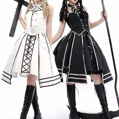 Lolita Punk Rock Knight Style Skirt Suit LS0863