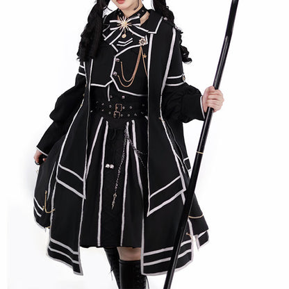 Lolita Punk Rock Knight Style Skirt Suit LS0863