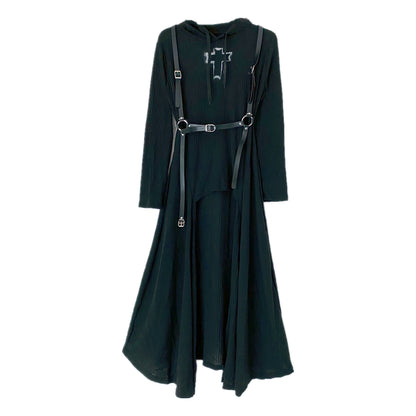 Lolita Punk Y2K Dark Cross Dress LS0854