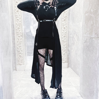 Lolita Punk Y2K Dark Cross Dress LS0854