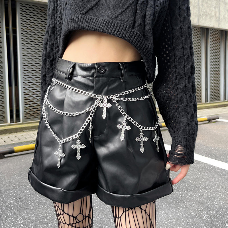 Lolita Punk Y2K Rock Shorts LS0852