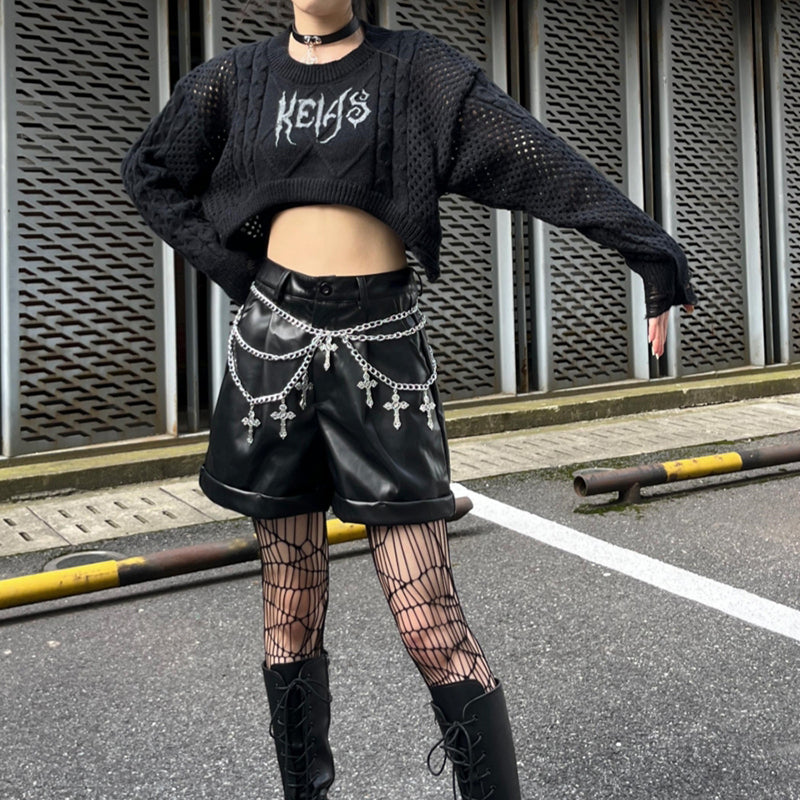 Lolita Punk Y2K Rock Shorts LS0852