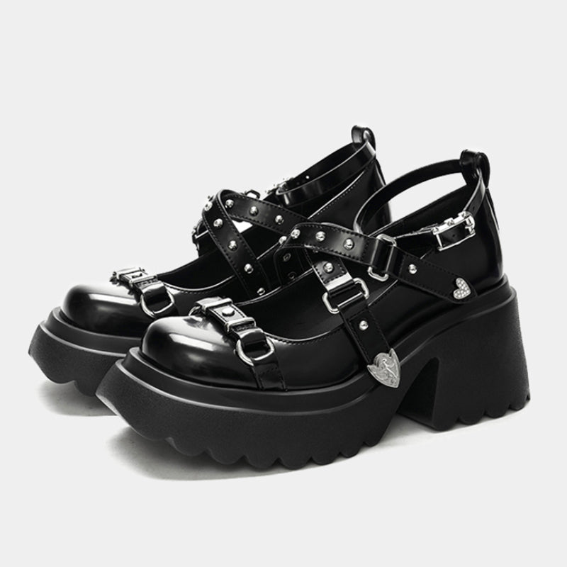 Lolita punk Mary Jane JK shoes LS0828