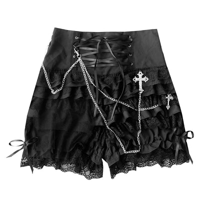 Lolita punk goth pants skirt LS0803