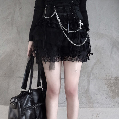 Lolita punk goth pants skirt LS0803