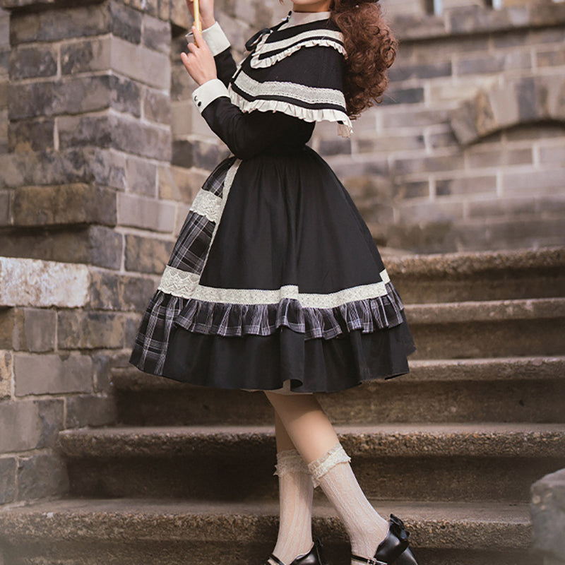 Lolita Gothic Punk Vintage Dress LS0857