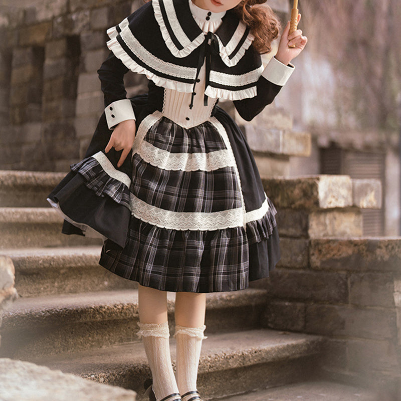 Lolita Gothic Punk Vintage Dress LS0857