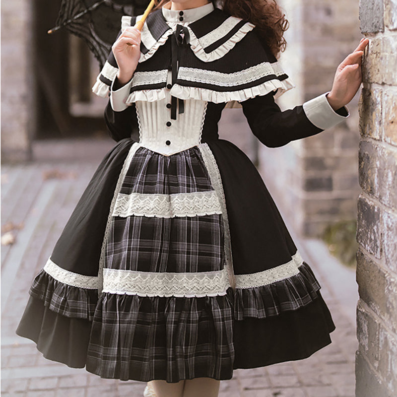 Lolita Gothic Punk Vintage Dress LS0857