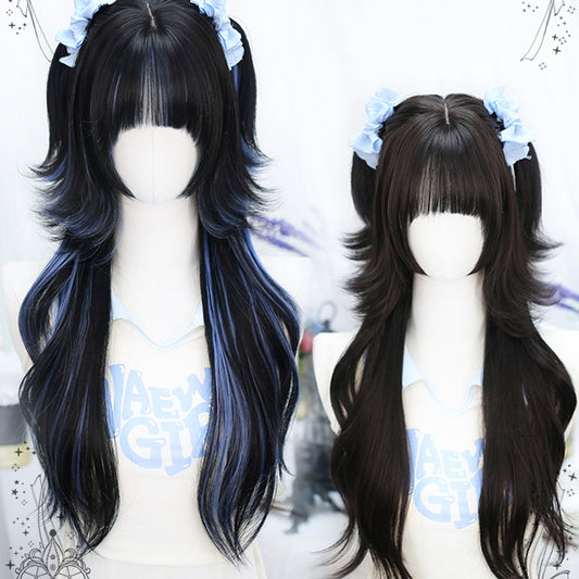 Lolita two-dimensional JK long curly wig LS0818