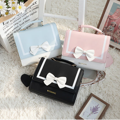 Lolita bow cute jk uniform bag LS0431