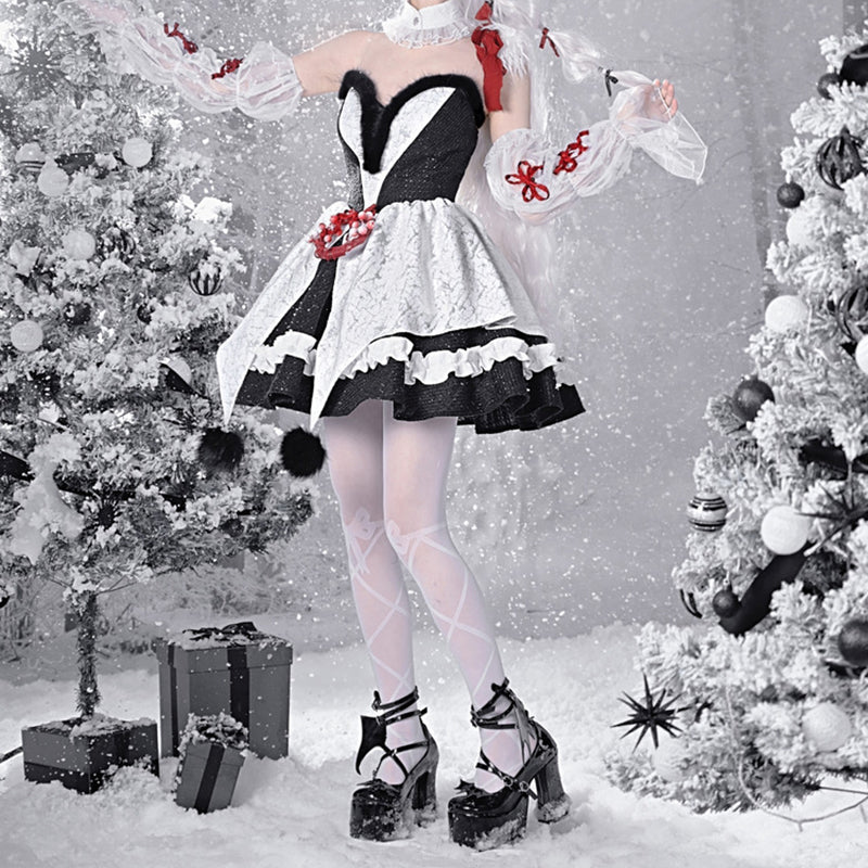 Lolita dark New Year tutu skirt LS0488