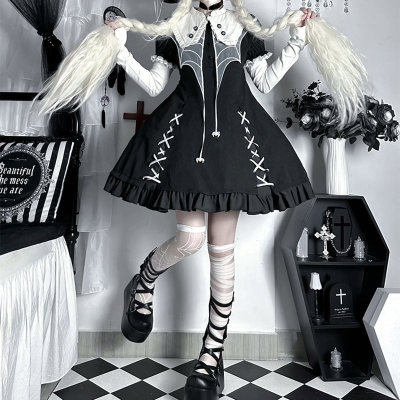 Lolita Goth Maid Punk Halloween Dress LS0606