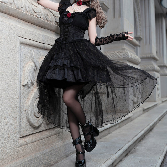 Lolita Gothic Lace JSK Dress LS0813