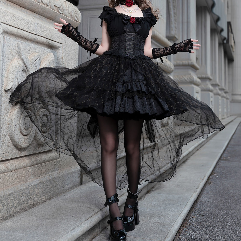 Lolita Gothic Lace JSK Dress LS0813