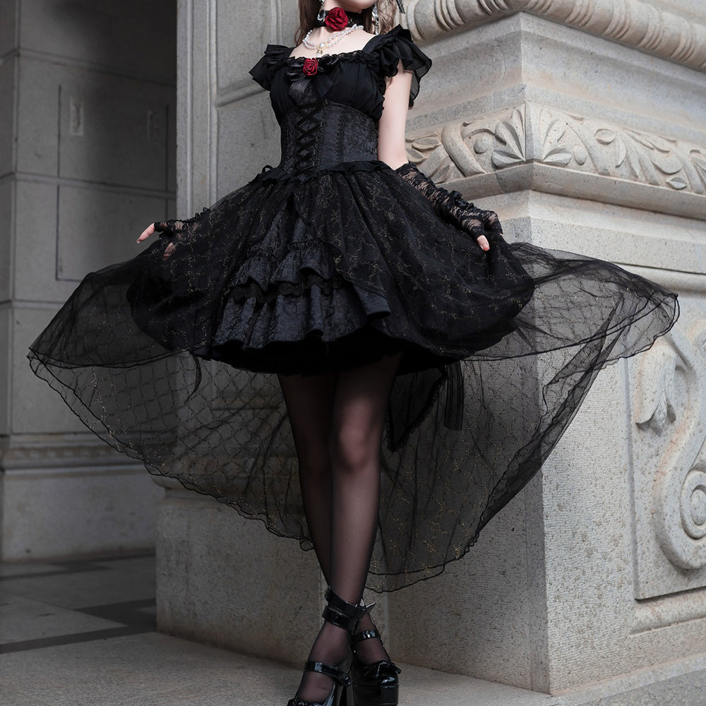 Lolita Gothic Lace JSK Dress LS0813