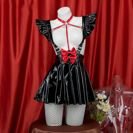 Lolita bow goth pajamas LS0666